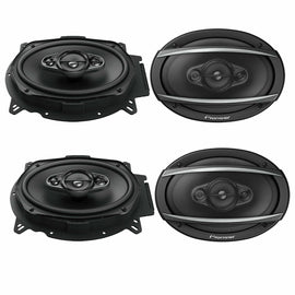 4 X New Pioneer 6" X 9" Car Audio Coaxial 3-Way Stereo Speaker 400W Max 2 Pair