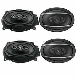 2 Pair New Pioneer 6" X 9" Car Audio Coaxial 3-Way Stereo Speaker 400W Max