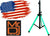 MR DJ SS850LED Color Speaker Stand Ultra Bright LED Color Changing Lighting with Remote