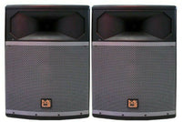 2 MR DJ PRO115S 4000W 15" Woofer Passive Live PA DJ Speaker Monitor