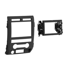 Metra 95-5822B Double DIN Installation Dash Kit - Compatible Fits for Ford F-150 2009-2010 - Black