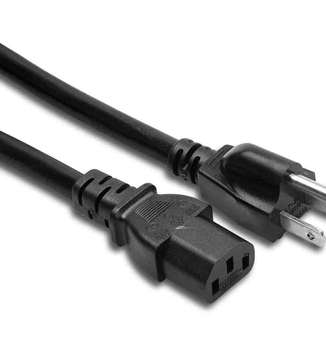 Hosa PWC-403, IEC C13 to NEMA 5-15P Power Cord - 3 Foot