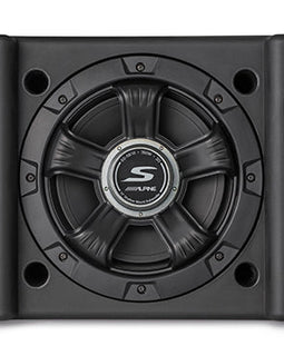 Alpine SS-SB10 Single 10” S-Series Shallow Preloaded Subwoofer Enclosure Bundle