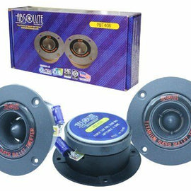 Absolute USA PBT40B Pair 4" Titanium Bullet High Compression Tweeter with 5.4 Oz
