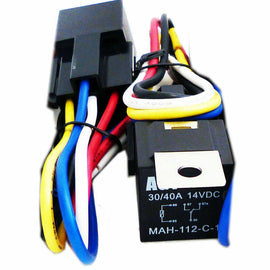 Absolute USA 2x 12Volt 30/40 Amp Car Auto Automotive Marine Relay With Wiring Harness And Socket