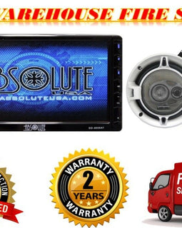 Absolute DD-4000AT 7" Double Din DVD / CD / MP3 / USB  With 6.5" 3-Way Speaker