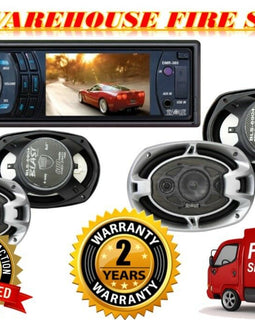 Absolute DMR-380BTAD DVD/CD/MP3/AM/FM & 2 Pairs of 6X9" speaker