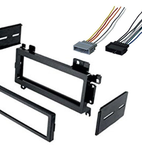 Car Radio Stereo Single Din Dash Kit Wiring Harness for 1984-2001 Dodge