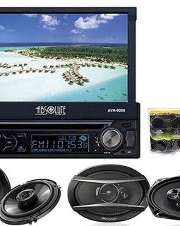 Absolute AVH-9000 7" In-Dash W/ Pioneer TS-G1620F 6.5" TS-A6966R 6x9" & TW600