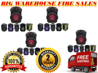 4 MR DJ PSE-80BT 8" Portable Active Rechargeable Battery Party Speaker