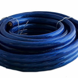 Absolute A025BL 1/0 Gauge 25 FT High-Performance Flexi Amp Power/Ground Battery Wire Cable Blue