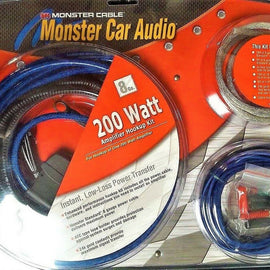 Monster Car Audio BL200 Car Amplifier Power Hookup Kit 8 Gauge 200 Watt