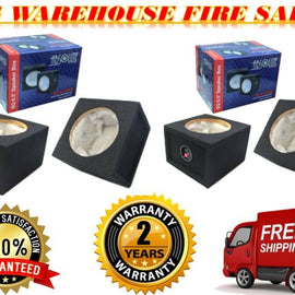 4 Absolute USA 6.5PKB 6.5" Enclosure Box 6.5" Square Box Speakers