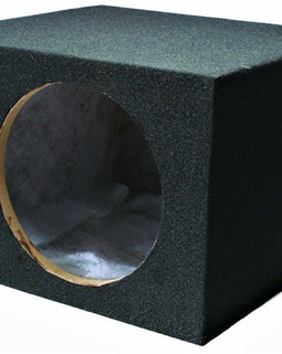 ABSOLUTE U.S.A VEGS12 Single 12" Vented Ported 3/4" MDF Car Subwoofer Enclosure Sub Box