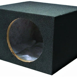 SINGLE 10" PORTED SUBWOOFER ENCLOSURE CAR AUDIO SPEAKER BOX 3/4" MDF