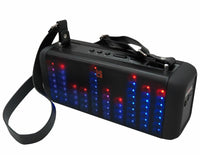 MR DJ SOUL Double 4" Portable Power Active Bluetooth Rechargeable LED Light Speaker