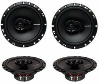 2 Pair Rockford Fosgate R165X3 Car Speaker 180W 6.5" 3-Way Coaxial Speakers