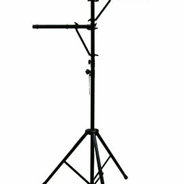 MR DJ LS-360 Heavy-Duty Portable DJ Light Stand w/ Two Fixture Arms & T-Bar