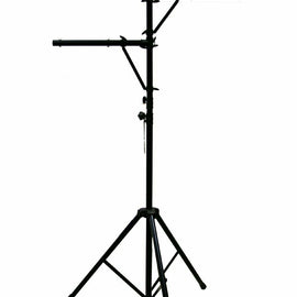 Mr Dj LS300 Single 12ft Tall Portable T-BAR Light Stand with Dual Side BAR