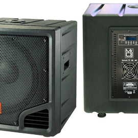 MR DJ PROSUB18BT 18" 6000W PA DJ Club Powered Active Subwoofer with 2 Speaker Output