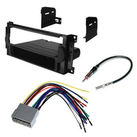 Chrysler Dodge Jeep Single Din Dash Kit fit Radio Stereo Install Harness Antenna