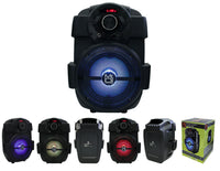 6.5" Bluetooth Portable Rechargeable PA DJ Party Speaker USB/FM/LED MP3 Player