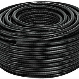 AT 20 Ft. 3/4" Split Wire Loom Conduit Tubing Black Color Sleeve Tube