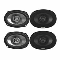 2 Paires  Alpine SXE-6926S 280W 6x9" 2-Way Type-E Series Coaxial Speakers Mylar Tweeter