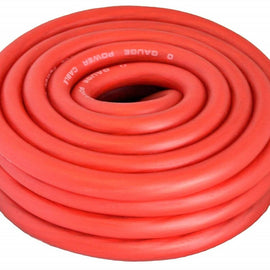 MR DJ DP0G25RD 1/0 Gauge Red 25' Electrical Power Ground Soft Touch Wire Cable
