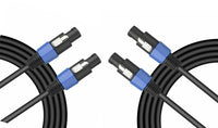 2 American Terminal TCSMSM30 Speakon Male to Speakon Male Speaker Cable 30 feet