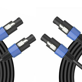 2 MR DJ 100 Feet PRO PA DJ Speakon Male to Speakon Male Speaker Cable