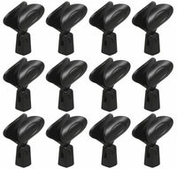 12 MR DJ MC02 Universal Microphone Clip Flex Plastic Copper Threading