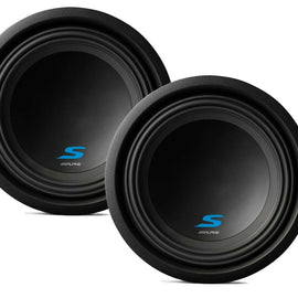 2 Alpine S-W10D2 1800W 10" S-Series Dual 2 Ohm Car Subwoofer