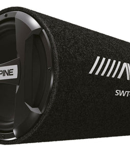 Alpine SWT-S10 1200W Max Single 10" Sealed Subwoofer Tube Enclosure