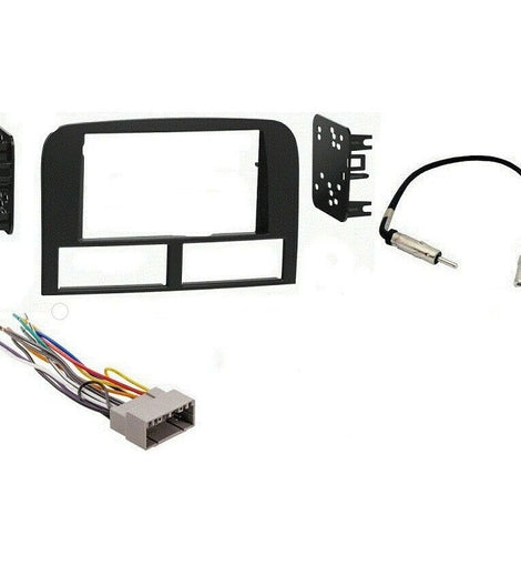 Metra 95-6546B Fit 02-2004 Jeep Grand Cherokee Double Din Radio Stereo Install Dash Kit Matte Black