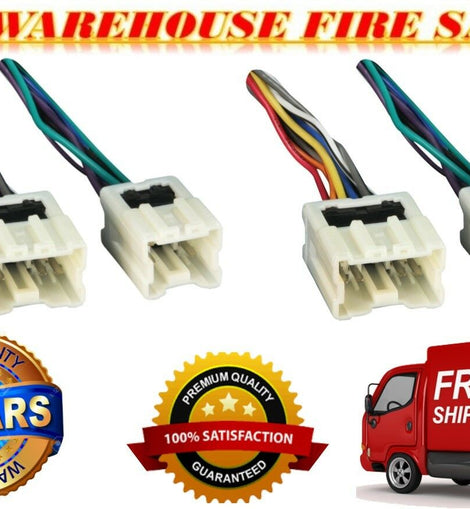 2 Absolute H702/7550 Radio Wiring Harness Compatible for Nissan and Infinity 1994-2012 Power 4 Speaker