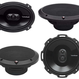 Rockford Fosgate P1694 6 x 9" 4-Way Speakers + P1675 6.75" 3-Way Car Speakers