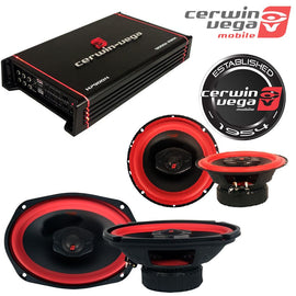 Cerwin Vega Mobile Package<br/> 4 Channels, 900W Max / 6x9 Inch 500 Watts Max 6.5-Inch 400 Watts Max