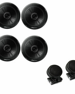 2 Pioneer TS-G1620F 6-1/2" 2-way car speakers & TW-600 Tweeters