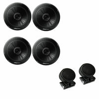 2 Pioneer TS-G1620F 6-1/2" 2-way car speakers & TW-600 Tweeters
