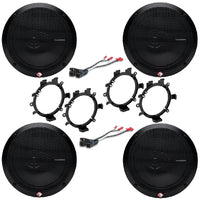 2 Rockford 6.5" Speaker & GM Speaker Adapter Connector