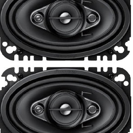 4 Pioneer TSA4670F A-Series Black 4-Way Coaxial Car/Truck Auto Speakers