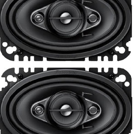 Pioneer TS-A4670F 210 W MAX 4"X 6" 4-Way Speakers & TS-A1680F 350 W MAX 6.5"