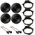 4 Pioneer TS-G1620F 2-way CAR Truck Front & Rear Door Speakers W/Install Kits Fit GM
