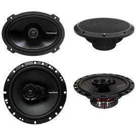 Rockford Fosgate P1692 6x9" 150W 2-Way + R165X3 6.5" 90W 3-Way Car Speakers