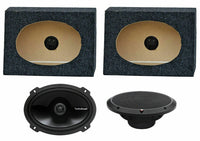 Rockford Fosgate P1692 Speaker + 6x9" Box 300W 6x9" 2-Way Coaxial Speakers