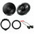 6.5" Car Stereo Speakers with Door Mounting Brackets & Wire Harness Fit GM