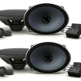 2 Alpine X-S69C 6" x 9" 6x9" 2-Way Component Car Speaker 720W X-Type