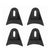 4 Absolute SPEAKER GRILL CLIPS PLASTIC WAFFLE SUBWOOFER - FITS 6" 8" 10" 12" 15" 18"