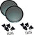 2 Pack 12" Inch Universal Speaker Subwoofer Grill Mesh Cover W/ Clips Screws Guard